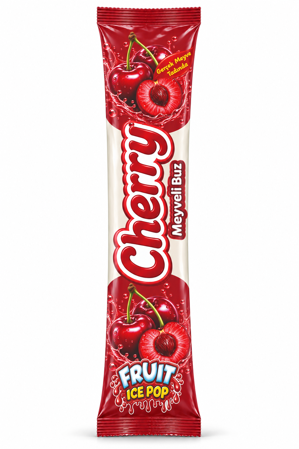 Vişne Icepop — tek ürün, ambalajın tamamı